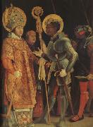 Matthias  Grunewald The Meeting of St Erasmus and St Maurice (mk08) Spain oil painting artist